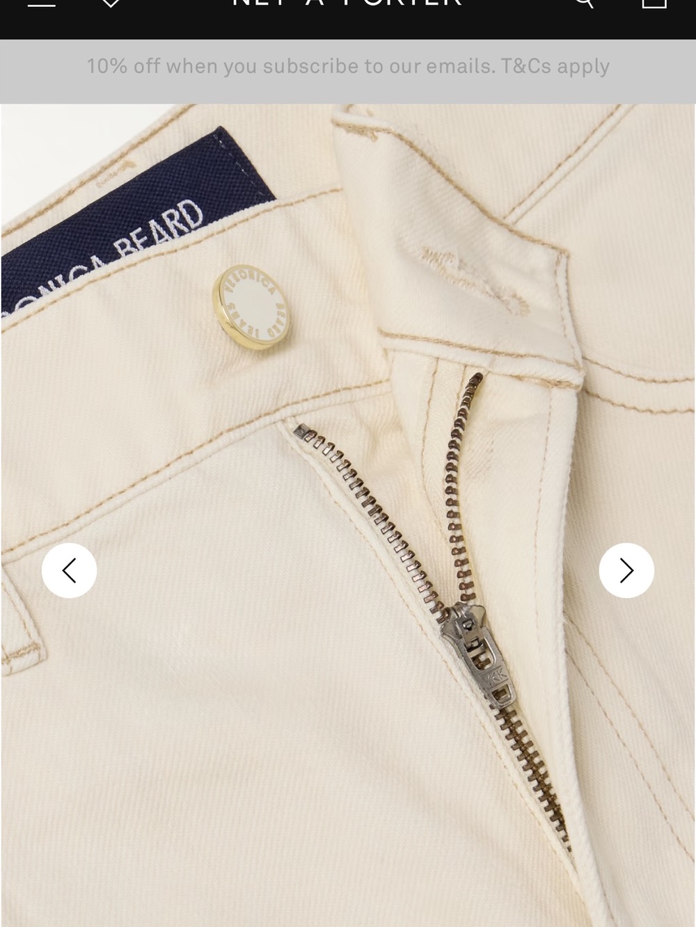 Veronica Beard Cream High-Rise Wide-Leg Bermuda Shorts - Picture 3 of 12
